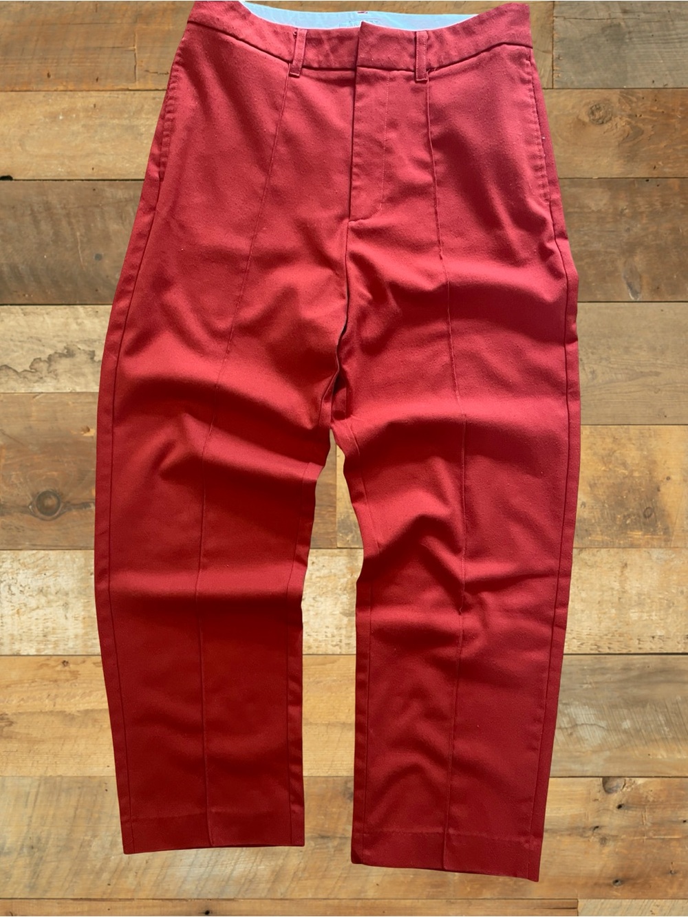 Brixton Rust Orange Pleated Trousers – Size 29